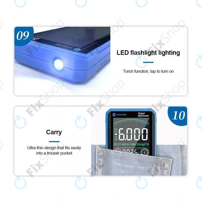 Sunshine DT-21N - Dotykový Multimetr