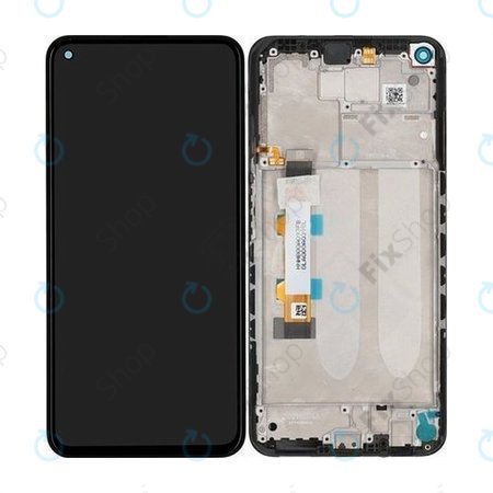 Xiaomi Redmi Note 9T 5G - LCD Displej + Dotykové Sklo + Rám (Nightfall Black) - 5600030J2200 Genuine Service Pack