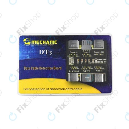 Mechanic DT3 - Tester Kabelů (Lightning, USB-C, microUSB)