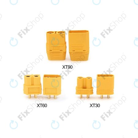 Amass - Bateriové Konektory (XT30U + XT60 + XT90)