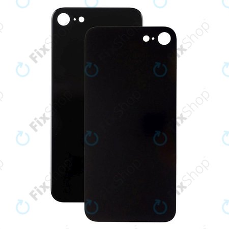Apple iPhone SE (3rd Gen 2022) - Sklo Zadního Housingu se Zvětšeným Otvorem na Kameru (Midnight)