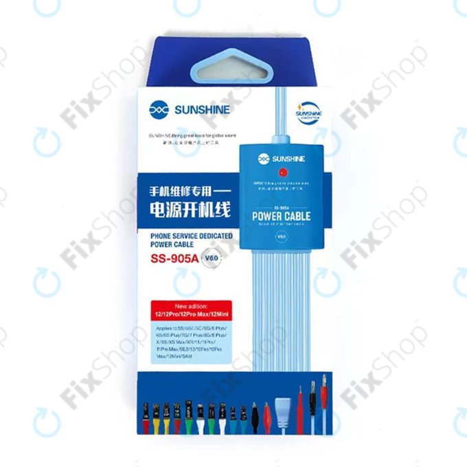 SunShine SS-905A - Sada Napájecích Kabelů (iPhone 5S - 12 Pro Max, Samsung)