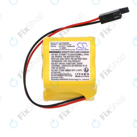 Baterie pro GE FANUC ALPHA iSV, BETA iSV, 2900mAh, Li-MnO2, 6V, A98L-0031-0025, HQ
