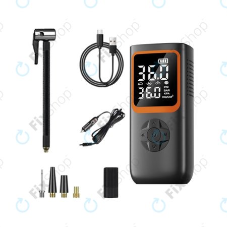 Přenosný Elektrický Vzduchový Kompresor s Příslušenstvím (11.1V, 2000mAh)