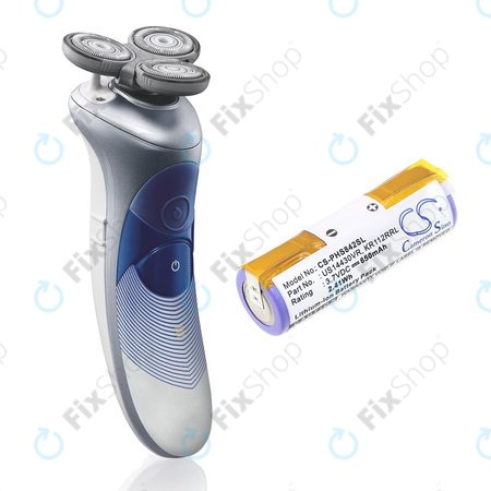 Baterie pro Philips HS8420, 650mAh, Li-Ion, 3.7V, US14430VR, KR112RRL, HQ