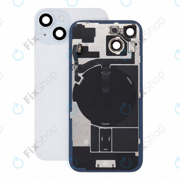Sklo zadního housingu pro iPhone 15, Blue, Pulled A
