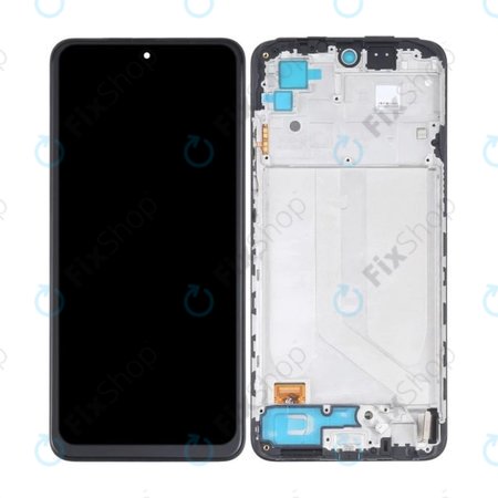 Xiaomi Redmi Note 10 - LCD Displej + Dotykové Sklo + Rám (Black) TFT