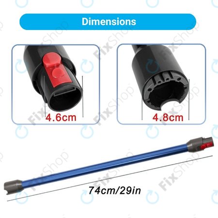 Dyson V12 - Sací Tyč (Modrá)