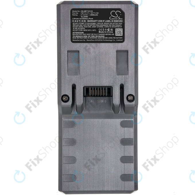 Beko VRT 8282 BV, ZB1852, Hoover FD-series - Baterie TBTTV1T1, TBTTV1B1 Li-Ion 21.6V 2000mAh HQ