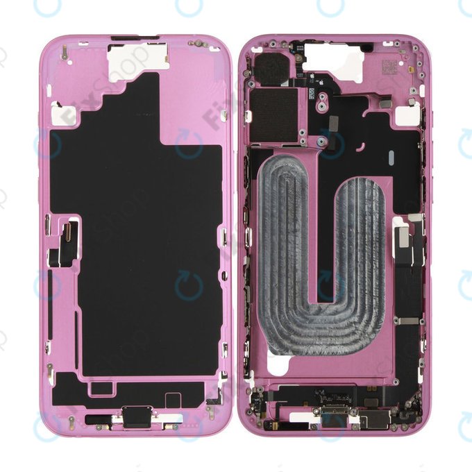 Střední Rám s Baterií pro iPhone 16 Plus | Pink | ZD076-00686 | Genuine Apple