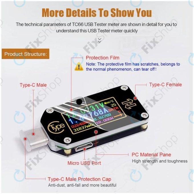Joy-it JT-TC66C - USB Multimetr (USB-C)