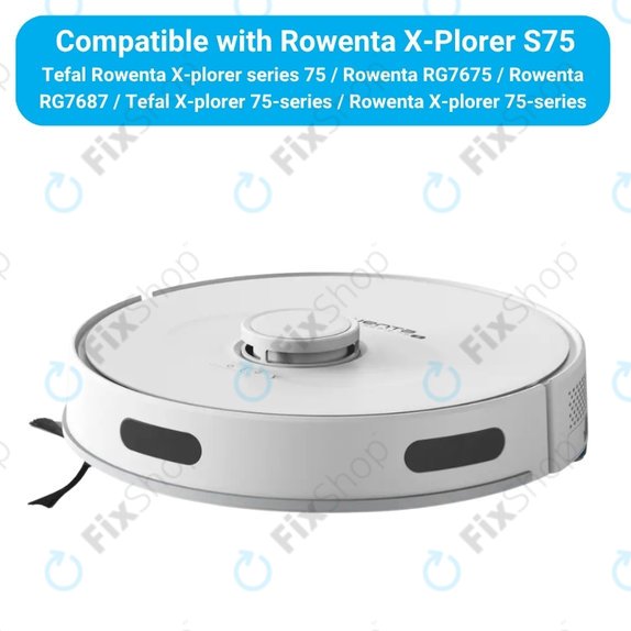 Sada náhradních dílů pro Rowenta X-Plorer S75 (2x Hlavní kartáč, 4x Filtr, 4x Boční kartáč, 4x Mopovací útěrka)
