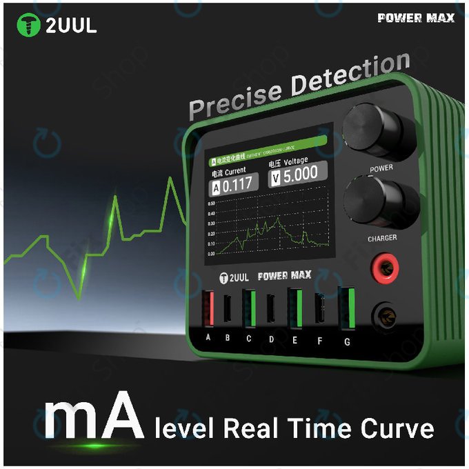 Nabíjecí stanice, 200W víceportová, 2UUL PC01