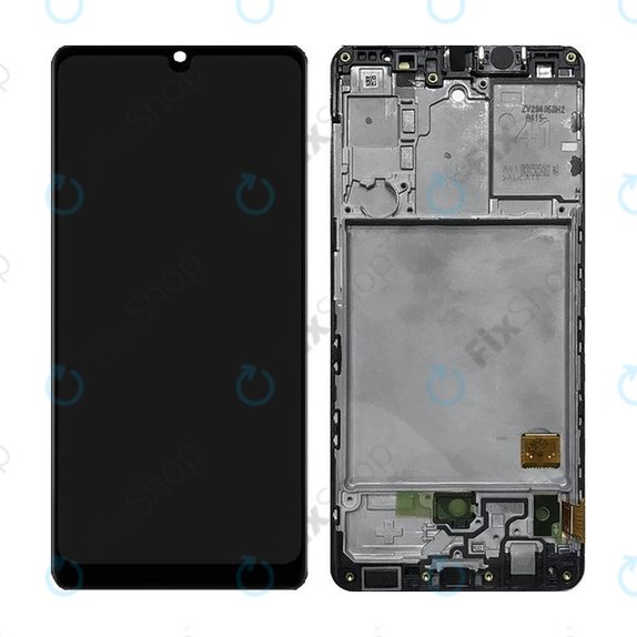 Samsung Galaxy A41 A415F - LCD Displej + Dotykové Sklo + Rám (Prism Crush Black) TFT