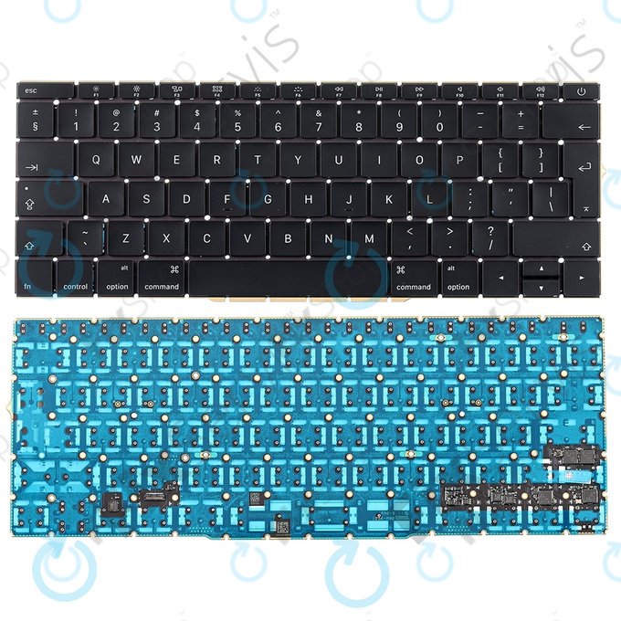 Apple MacBook Pro 13" A1708 (Late 2016 - Mid 2017) - Klávesnice UK