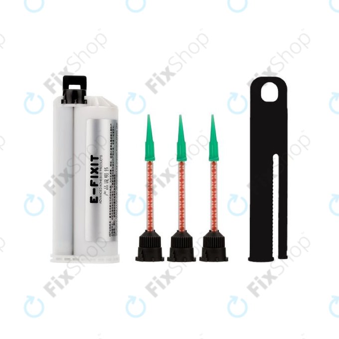 E-Fixit F14167 - AEF Strukturální Lepidlo na Zadní Skla, Čočky a LCD Rámy + Lepící Pistole