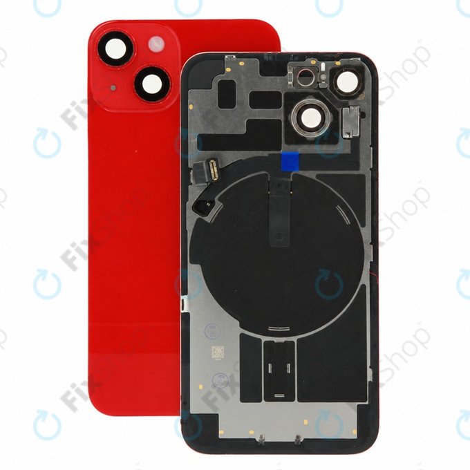 Sklo zadního housingu pro iPhone 14, (PRODUCT)RED, Pulled A