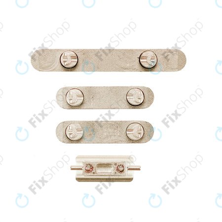 Apple iPhone XS Max - Set Tlačítek Hlasitosti + Zapínání + Tichého Režimu (Gold)