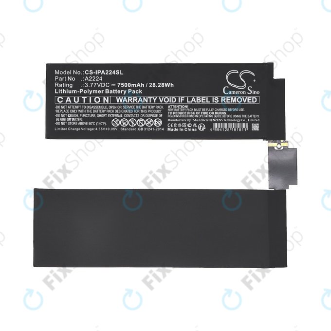 Apple iPad Pro 11.0 (2nd Gen 2020) - Baterie A2224 7500mAh HQ