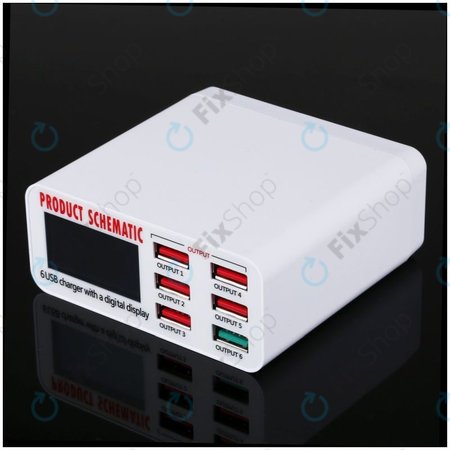 Product Schematic 896 - USB Servisní Nabíjecí Stanice s USB 3.0