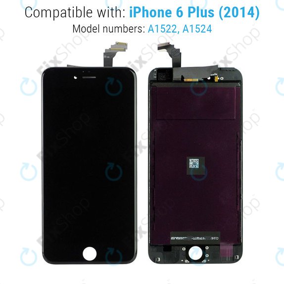 Apple iPhone 6 Plus - LCD Displej + Dotykové Sklo + Rám (Black) Refurbished