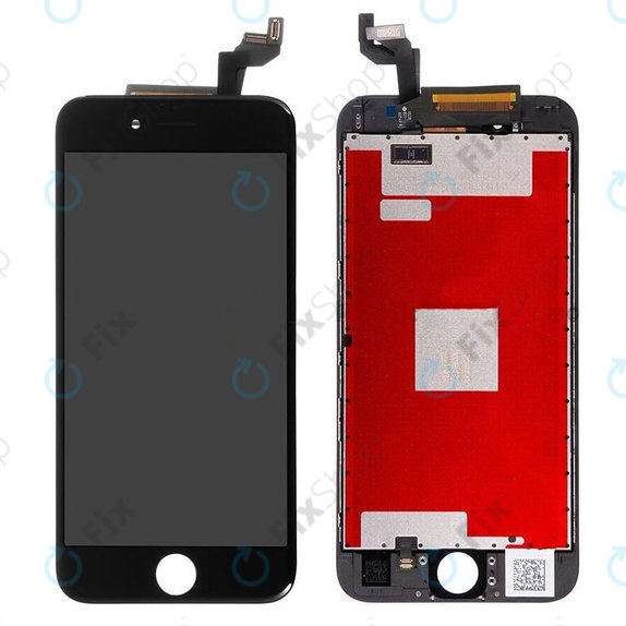 Displej pro iPhone 6S, Black, Dotykové sklo s rámem