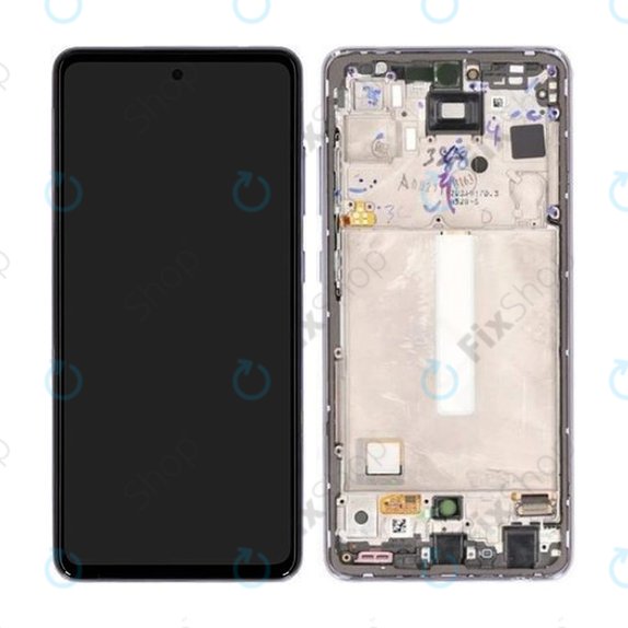 Samsung Galaxy A52s 5G A528B - LCD Displej + Dotykové Sklo + Rám (Awesome Violet) - GH82-26861C, GH82-26909C, GH82-26863C, GH82-26910C Genuine Service Pack