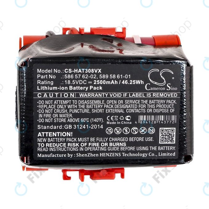 Baterie pro Gardena R40, R50, R70, R80, Husqvarna Automower 305, 2500mAh, Li-Ion, 18.5V, 586 57 62-02, HQ