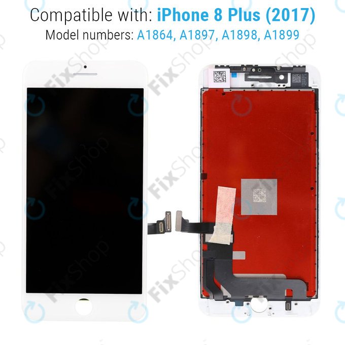 Apple iPhone 8 Plus - LCD Displej + Dotykové Sklo + Rám (White) Refurbished
