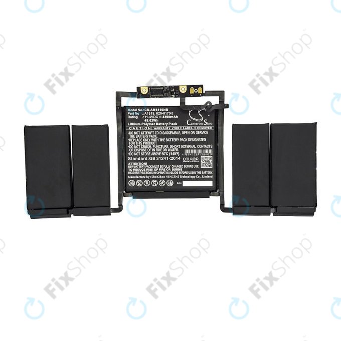 Apple MacBook Pro 13" A1706 (Early 2016 - Late 2017) - Baterie A1819 4300mAh HQ