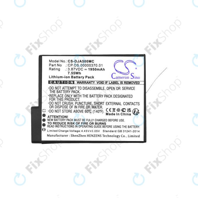 Baterie pro DJI Osmo Action 5, 1950mAh, Li-Ion, 3.87V, CP.OS.00000370.01, HQ