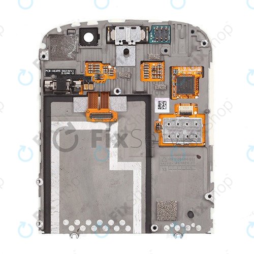 Blackberry Q10 - LCD Displej + Dotykové Sklo + Rám (White) TFT