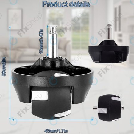 Eufy Robovac-series - Přední Kolečko (Černý)