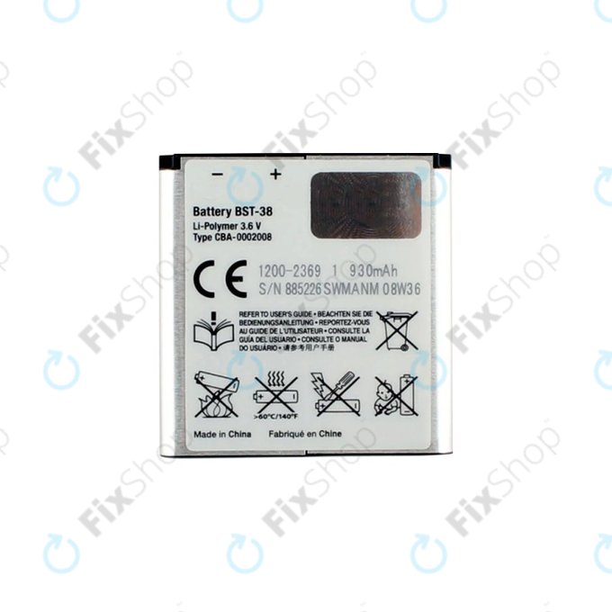 Sony Ericsson C902 - Baterie 930mAh