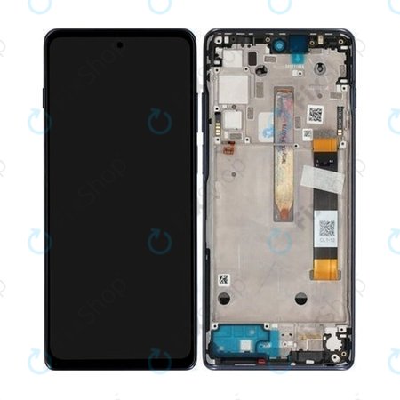 Motorola Moto G200 XT2175 - LCD Displej + Dotykové Sklo + Rám (Stellar Blue) - 5D68C20181 Genuine Service Pack