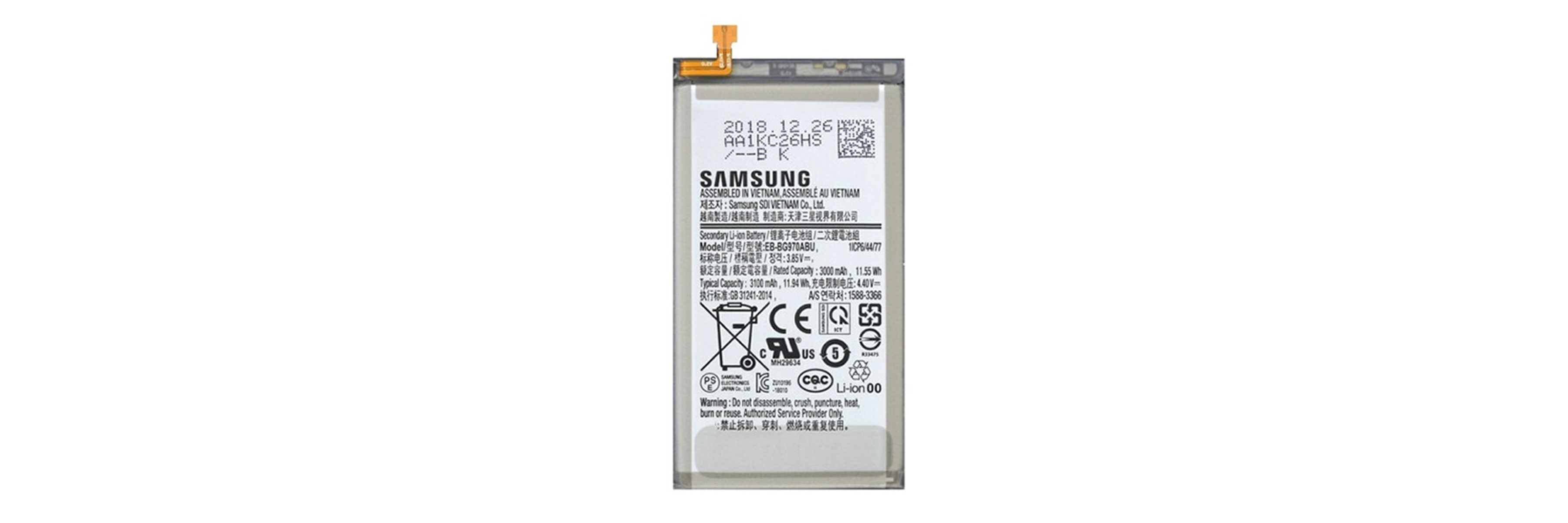 Výměna baterie Samsung Galaxy S10e