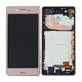 Sony Xperia X Performance F8131 - LCD Displej + Dotykové sklo + Rám (Růžová) - 1302-3696
