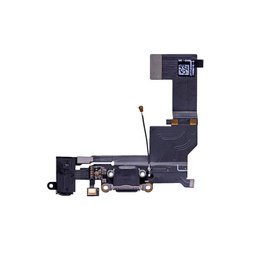 Apple iPhone SE - Nabíjecí Konektor + Flex Kabel (Black)