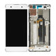 Sony Xperia XA F3111 - LCD Displej + Dotykové sklo + Rám (Bílá) - 78PA3100030