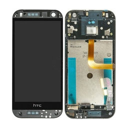 HTC One Mini 2 (M8MINI) - LCD Displej + Dotykové Sklo + Rám (Gunmetal Gray) - 80H01911-00 Genuine Service Pack