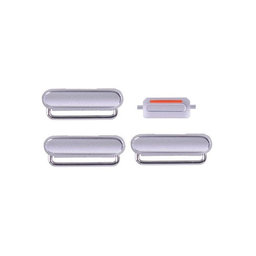 Apple iPhone 6S - Set Tlačítek Hlasitosti + Zapínání + Tichého Režimu (Silver)