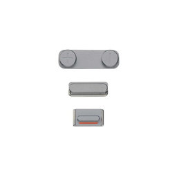 Apple iPhone 5S - Set Tlačítek Hlasitosti + Zapínání + Tichého Režimu (Space Gray)