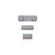 Apple iPhone 5S - Set Tlačítek Hlasitosti + Zapínání + Tichého Režimu (Space Gray)