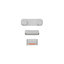 Apple iPhone 5S - Set Tlačítek Hlasitosti + Zapínání + Tichého Režimu (Silver)
