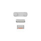 Apple iPhone 5S - Set Tlačítek Hlasitosti + Zapínání + Tichého Režimu (Silver)