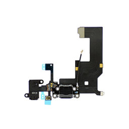 Apple iPhone 5 - Nabíjecí Konektor + Mikrofon + Jack Konektor PCB Deska (Black)
