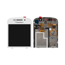 Blackberry Q10 - LCD Displej + Dotykové Sklo + Rám (White) TFT