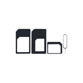 SIM Adaptér 3v1 (NanoSIM, MicroSIM, MiniSIM) + Otvírač SIM Slotu