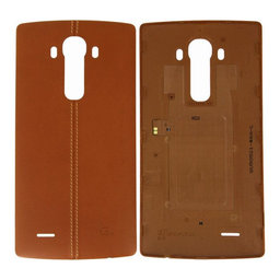 LG G4 H815 - Bateriový Kožený Kryt + NFC (Leather Brown) - ACQ88373051