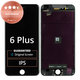 Displej pro iPhone 6 Plus, Black, Dotykové sklo s rámem, Refurbished